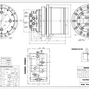 Motor de Desplazamiento Hidráulico TM07 para Excavadora SWE90N9, Repuestos - Product Image 2