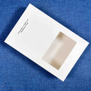 Biểu tượng tùy chỉnh in vuông cứng nhắc bảng giấy hộp quà tặng với miếng bọt biển lót kích thước tùy chỉnh thân thiện với môi cửa sổ trong suốt làm bằng tay - Product Image 4