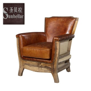 Fácil diseño vintage alta de marco de madera de relleno con esponja de alta densidad Silla de comedor - Product Image 2