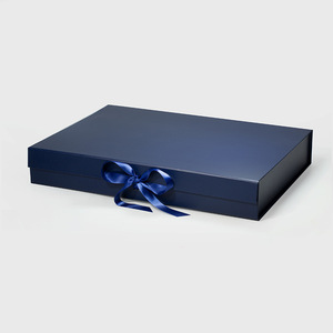 Universal Packaging Box Extra <b>Large</b> Flat Folding Cardboard Photo <b>Frame</b> Album XL Magnetic Gift Box with Ribbon - Product Image 2