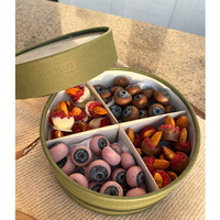 Boîtes rigides en carton de luxe personnalisées pour chocolats, design cylindrique, boîtes à chocolats, boîtes à biscuits, pâtisserie, macarons, boîte cadeau avec séparateur