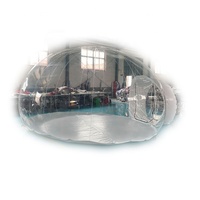 Tente bulle gonflable transparente de luxe en PVC, 16 pieds, imperméable, pour mariages et fêtes, utilisable en toutes saisons