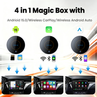 PlayAiBox Qualcomm 6350 con Sistema Android 15, Carplay Inalámbrico, 8GB+128GB, para YouTube y Netflix, con GPS Integrado para Autos con CarPlay OEM