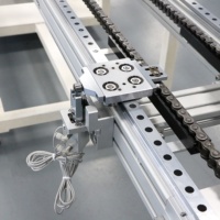 Guide linéaire courbé en alliage trempé haute résistance pour ligne de traitement manuelle multi-stations de stockage d'énergie au lithium