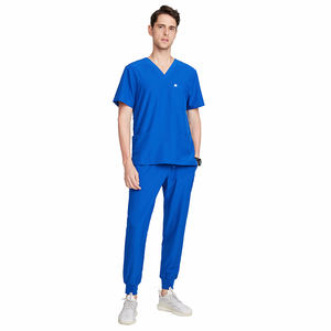 Conjunto de uniforme de Hospital para hombre, ropa personalizada con cuello en V, ecológica, para enfermeras - Product Image 3