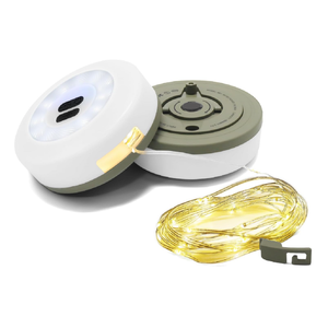 2024 phong cách mới cắm trại thiết bị ngoài trời không thấm nước băng biện pháp cắm trại ánh sáng 10m LED có thể sạc lại chuỗi đèn - Product Image 1