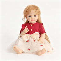 Poupée Reborn réaliste de 22 pouces, corps entièrement en vinyle, aspect de nouveau-né, vêtements assortis, personnalisable, vente en gros, cadeau