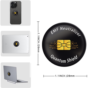 <span class=keywords><strong>Autocollant</strong></span> en métal pur OEM pour ordinateur, protection privée <span class=keywords><strong>anti</strong></span>-radiation, <span class=keywords><strong>autocollant</strong></span> en papier, protection EMF 5G, neutraliseur d'énergie quantique - Product Image 4