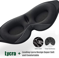 Masker Mata Tidur 3D Khusus dengan Headphone Bluetooth 2 in 1, Headset Musik Nirkabel Elastis Lembut untuk Perjalanan, Istirahat, Yoga