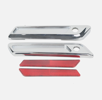 Nouvelles protections de charnières de sacoches arrière en plastique chromé avec garantie d'un an pour Touring Road King Road Street Glide 2014-2024