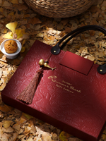 Nouvelle boîte à desserts, cadeau du Nouvel An, boîte-cadeau de gâteaux de lune de style chinois, carton de rangement portable pour le Festival de la Mi-Automne