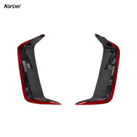 Canards avant latéraux en fibre de carbone sèche style Kb Karbel pour BMW X3M X4M F97 F98 2019-2021