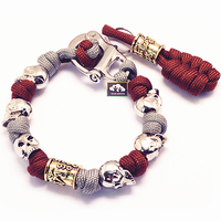 Bracelets en paracorde personnalisés avec logo, accessoires de style varié, manilles réglables en métal pour paracorde – Vente en gros