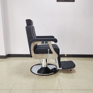Sillón de Barbería DM, Cuero Sintético, Altura Ajustable Hidráulica, Base Redonda, Muebles de Salón, Diseño Industrial - Product Image 3