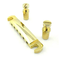 Jembatan Roller senar 6 warna emas, Set jembatan gitar listrik e-o-matic untuk LP, GB, SG