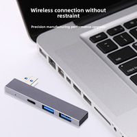 Wholesale OEM Brand Computer ABS Laptop Multi Interface Wireless Splitter Type C Docking Station