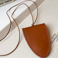 Pochette à lunettes créative en cuir PU, accessoire de cou multifonctionnel pour voyage, accessoire de pull d'hiver