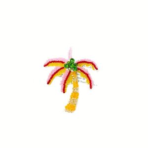 Palm Tree Handbags Pearl Beaded Luggage Tag Personalized Keychain Car Mirror <b>Charm</b> for Gifts - Product Image 5