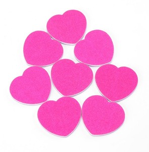 Nuevo creativo de la rosa en forma de corazón de lima de uñas pulido de doble cara uñas pulido de archivo de herramienta de la manicura - Product Image 1