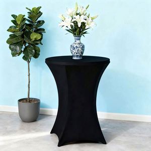 GoldFlag Manufacturer Direct Custom Simple Portable Spandex <b>Table</b> <b>Cover</b> 60x110cm <b>White</b> Digital Printing Economical Welcome Gifts - Product Image 3