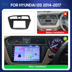 Best Seller vendita calda per 2014-2017 <span class=keywords><strong>Hyundai</strong></span> I-20 9 pollici autoradio telaio accessorio testa del veicolo gruppo opaco telaio nero - Product Image 6