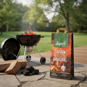 Carbón Vegetal Negro LEGUA Quebracho de Alta Calidad, 5% de Ceniza, Bolsa de 3KG para Barbacoa, Formato Doméstico, Varios Tamaños y Calidades Disponibles - Product Image 3
