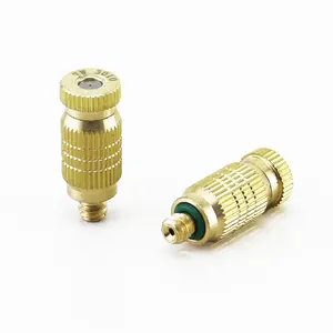 T-1906 Male Thread 2 Stage Air Water Mist Spray Nozzle High / Low Pressure Brass Water Mist Nozzle for Mist Cooling System