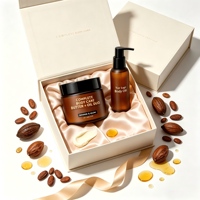 Coffret Cadeau Duo Huile et Beurre Corporel Naturels – Soin Hydratant Éclatant pour la Peau – Personnalisable OEM – Sans Cruauté Animale