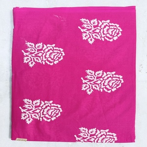 Tela Suave Estampada a Mano con Bloques Indios, Material de Costura Floral, Precio al por Mayor Disponible por Yarda - Product Image 6