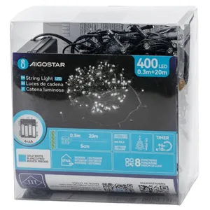 Striscia luminosa piatta a batterie 4AA, 0,3m+20m, ideale per decorazioni interne ed esterne, facile da installare e portatile. - Product Image 3