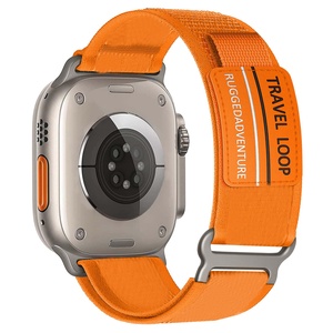 Jam tangan nilon tali jam tangan <span class=keywords><strong>Loop</strong></span> perjalanan olahraga kualitas bagus untuk jam tangan Apple ultra 49 (() - Product Image 3