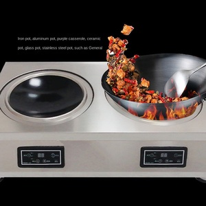 เตาแม่เหล็กไฟฟ้า5000W แบบแบนราบหนึ่งเตาในห้องครัวเชิงพาณิชย์เว้า - Product Image 4