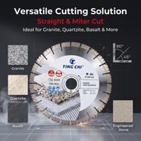 400mm Silent-Core Diamantsägeblatt mit PDA PRO Technologie für Granit, Quarzit, Basalt, Kunststein – Nass- und Gehrungsschnitt