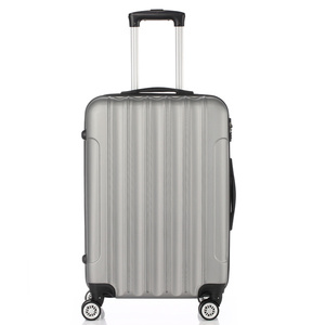 Juego de maletas de viaje DB 3 en 1 color gris plata, material ABS, 4 ruedas con cerradura para viaje - Product Image 6