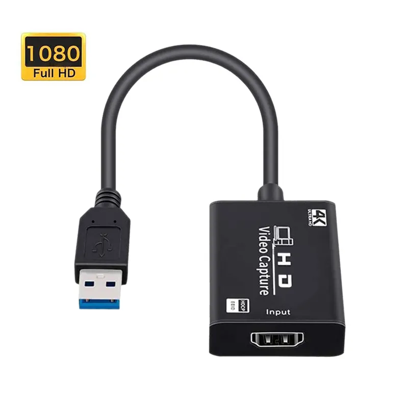 Carte HDMI vers USB 3.0 1080p 60hz Carte de capture vidéo de jeu USB HDMI 4k Live Streaming Capturadora de vidéo