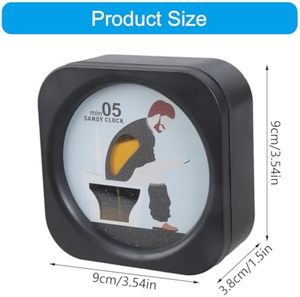 Timer a Clessidra Divertente a Forma di WC, Orologio a Sabbia LED da 5 Minuti, Controllo Touch in ABS, Ricaricabile USB, Decorazione Creativa per Bagno e Casa - Product Image 6