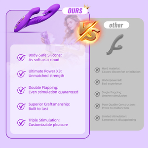 Vibratore <span class=keywords><strong>Rabbit</strong></span> Premium in Silicone con <span class=keywords><strong>10</strong></span> Modalità di Vibrazione e Stimolazione, Doppia Azione per Punto G e Clitoride, per Donne - Product Image 4