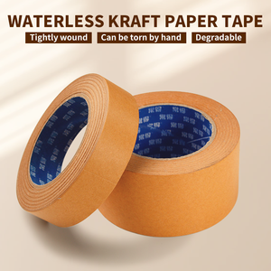 Kraft <strong>Packing</strong> <strong>Tape</strong> Hand-tearing Width Customized Accept MOQ 10 Rolls Customized for Sealing Cartons FAST Delivery - Product Image 1