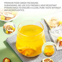 Natuurlijke Passievrucht Kumquat Citroen Kruidenthee Zakjes Rijk aan Vitamine C Suiker-Vrij Cafeïnevrij Halal Premium OEM Aangepaste Mengsel