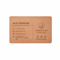Carte NFC en bois écologique, remplaçant la carte PVC, taille personnalisée, carte de visite numérique RFID