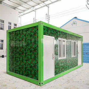 Casa Container Smontabile Prefabbricata con Telaio in Acciaio, Cabina Portatile per Ufficio in Cantiere, Campo Post-Costruzione, Resistente alle Intemperie, 20 piedi - Product Image 5