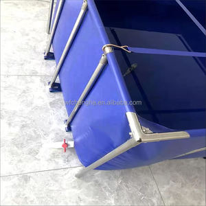 Bassin carré d'aquaculture sur mesure 500L 800L <span class=keywords><strong>1000L</strong></span> en fibre de verre et bâche PVC pour l'élevage de crevettes - Product Image 2