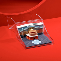 Bloc-notes 3D personnalisé en forme de cube, design de bâtiment traditionnel, feuilles mobiles, cadeaux d'entreprise, blocs de construction, outil de prise de notes