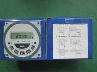 7 días semanales 24 horas 220V 230V Interruptor de tiempo programable digital Temporizador trifásico