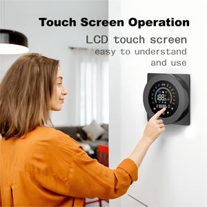 Tuya Thermostat programmable intelligent sans fil 5 + 1 + 1 7 jours pour le chauffage de la température de la chambre d'hôtel Design moderne 95-220v Wifi - Product Image 4