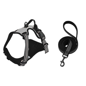 Ensemble de harnais et de laisse pour chien en nylon réfléchissant réglable multicolores en gros pour chiens de petite, moyenne et grande taille - Product Image 4