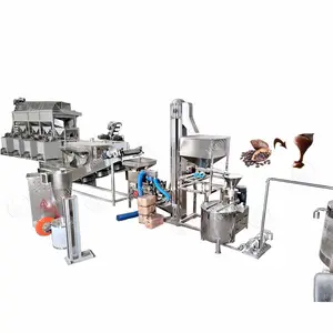 High Efficiency Cacao Bean Powder Production Making Machine Line Price Butter Cocoa Processing Plant