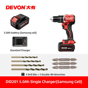 Kit de Herramientas Eléctricas Inalámbricas de 20V con Motor Grande de 13mm, Batería de Alta Calidad, Taladro de Impacto DID201 y Martillo de Impacto DID201 - Product Image 6
