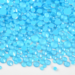 Oleeya Mixed Size Vidro Strass Atacado Mocha FlatBack Não Hotfix Strass Cristal 2028 para Nails Art Decoração - Product Image 5