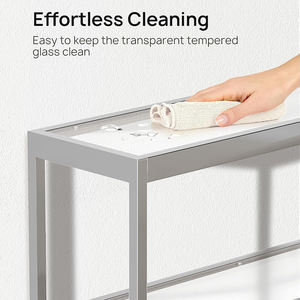 Design moderno in legno multiuso in legno <span class=keywords><strong>Plexiglass</strong></span> consolle <span class=keywords><strong>tavolo</strong></span> - Product Image 5